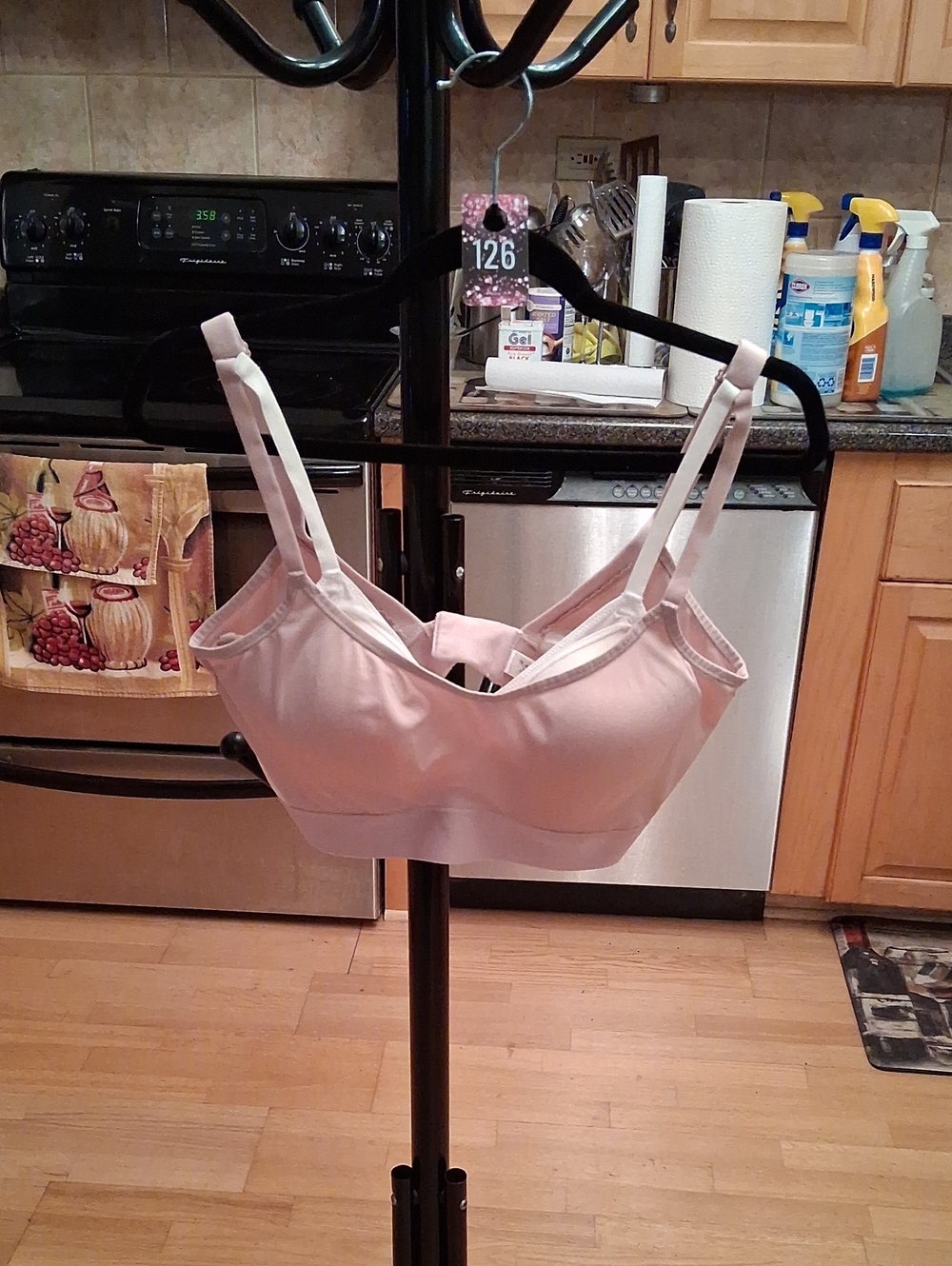 Natori Light Pink Double-Strap Seamless Sports Bra